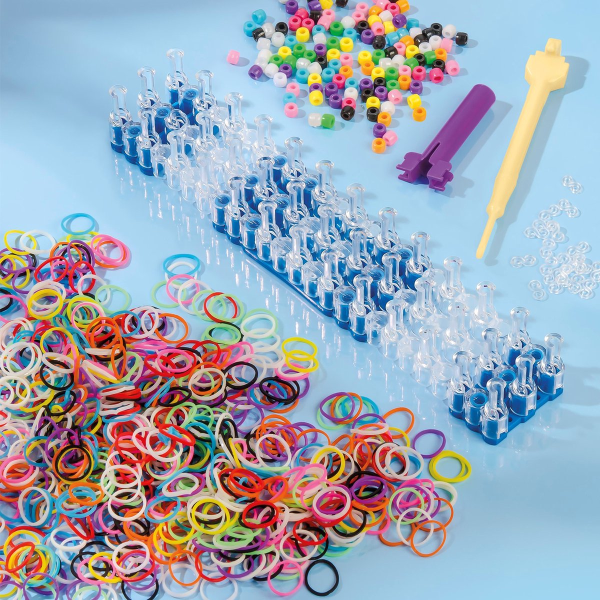 Totum Looming set armbandjes maken | Loom I do knutselset incl. tool en loom elastiekjes - cadeautip creatief speelgoed — afbeelding 11