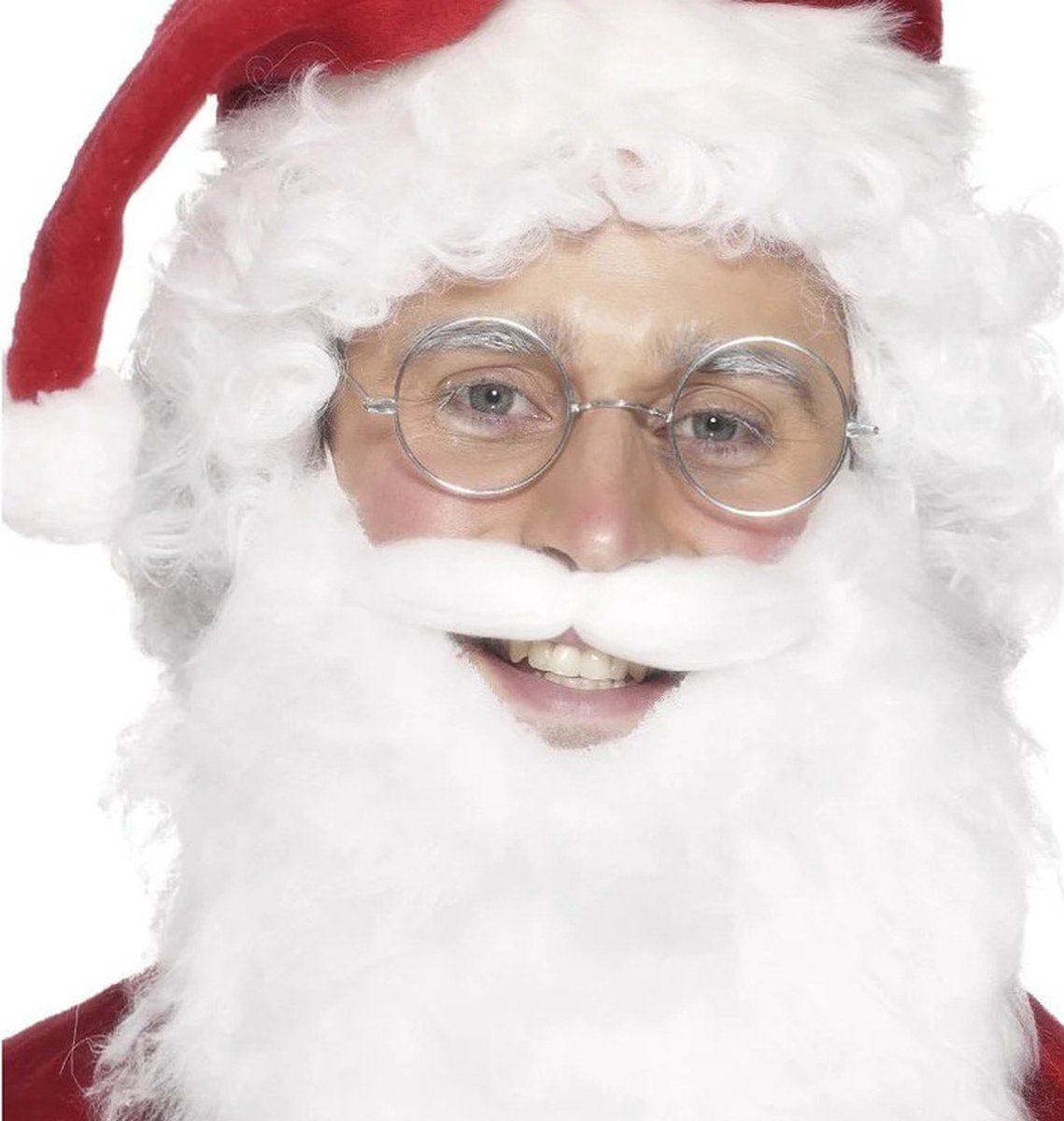 Perruque Barbe Blanche Déguisement Père Noël Smiffys - Perruque Et Barbe  Blanche Taille Unique Tenue De Noel Homme, image size:1139x1200