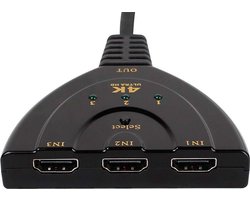 3 Poorts HDMI  Splitter 4K*2K 2160P Multi Switcher voor LCD HDTV PS Xbox