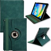 Casemania Hoes Geschikt voor Apple iPad Air 1 & Air 2 - 9.7 inch (2013 & 2014) Emerald Green - Draaibare Tablet Book Cover