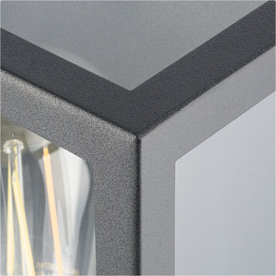 Wandlamp buiten met schemersensor E27 | Lunga | IP44 | Antraciet | Trio Lighting Trio Wandlamp buiten met schemersensor E27 | Lunga | IP44 | Antraciet | Trio Lighting Trio