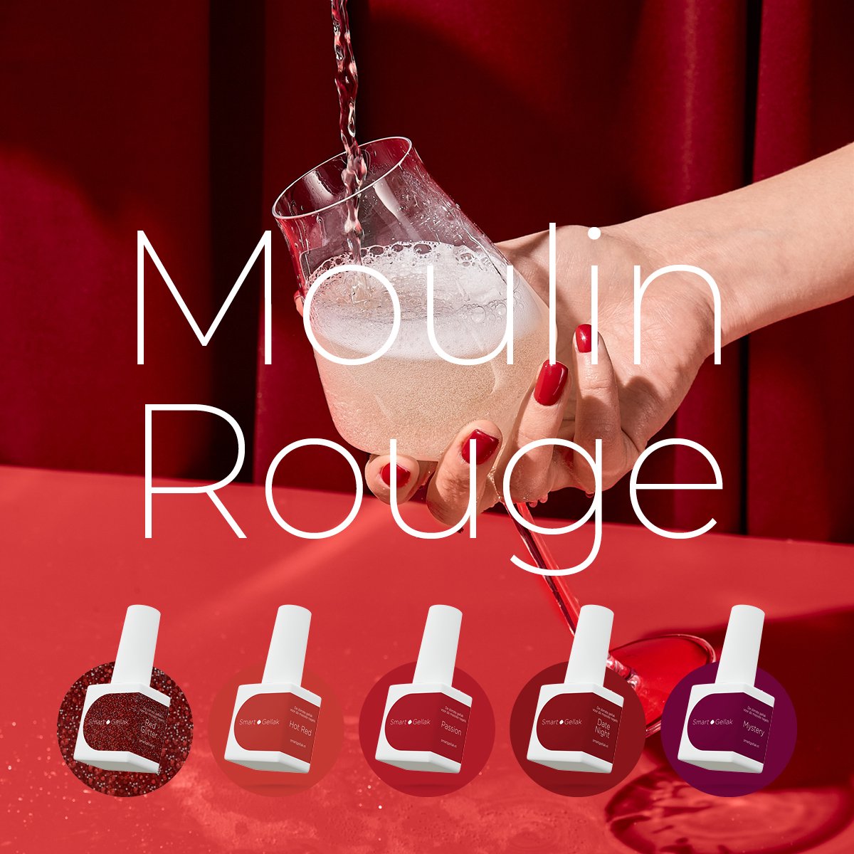 Smart Gellak | Moulin Rouge | Gellak Kleurenset | 5 stuks