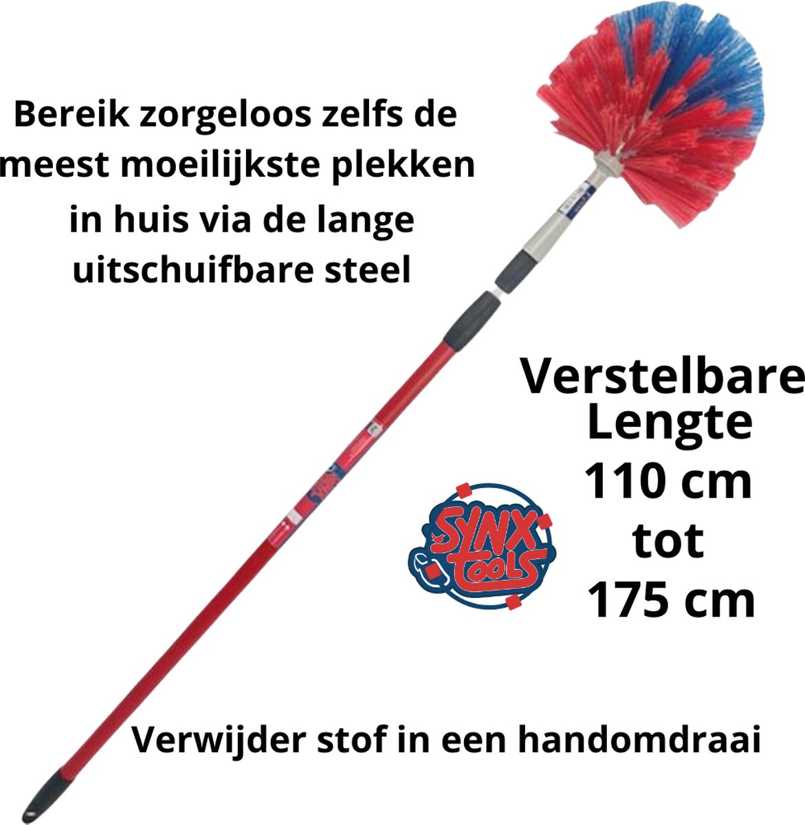 Synx Tools - Brosse araignée Ragebol avec manche télescopique 110