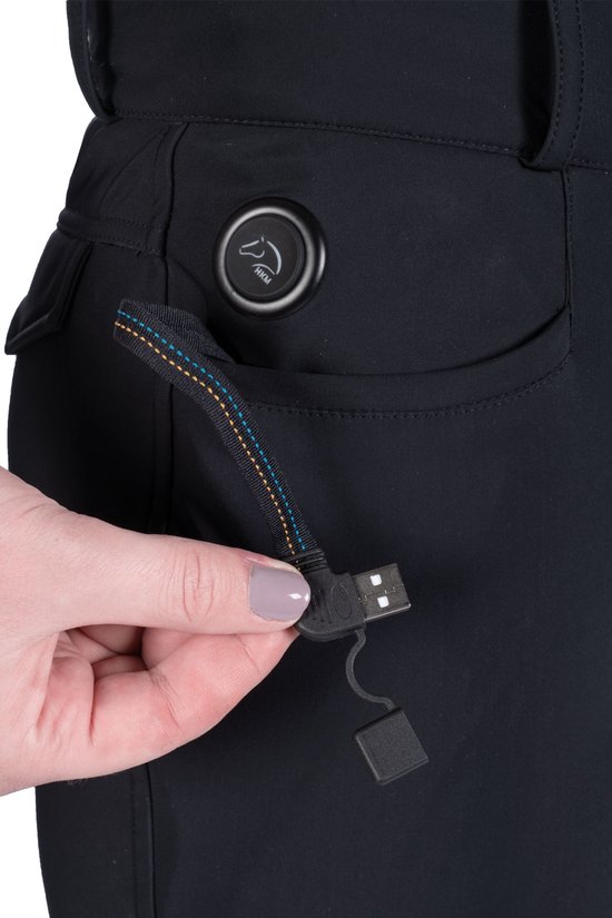 Pantalon chauffant pour femme, pantalon chauffant électrique USB, pantalon  noir d'hiver