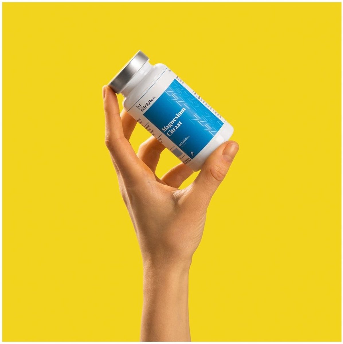 Nutribites Magnesium Citraat - Ondersteunt de spieren en botten - Helpt bij vermoeidheid - 60 Vegan tabletten — afbeelding 4