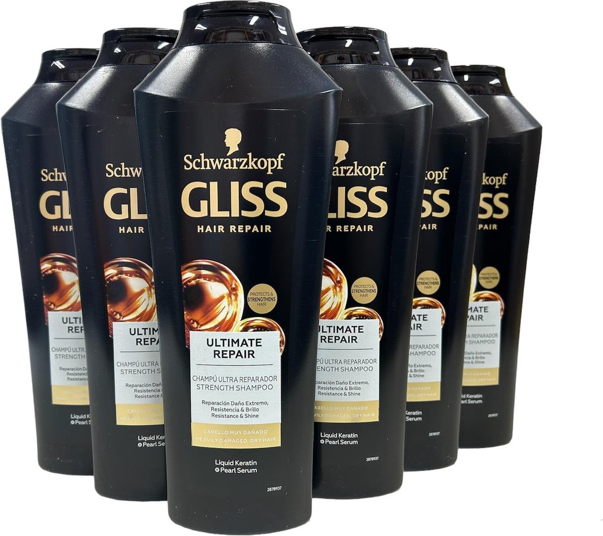 Gliss Kur Ultimate Repair Shampoo XL Voordeelverpakking - 6 x 370 ml