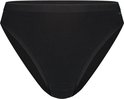 Zwarte tailleslip met een dunne elastische band aan de taille.