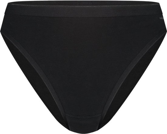 Zwarte tailleslip met een dunne elastische band aan de taille.