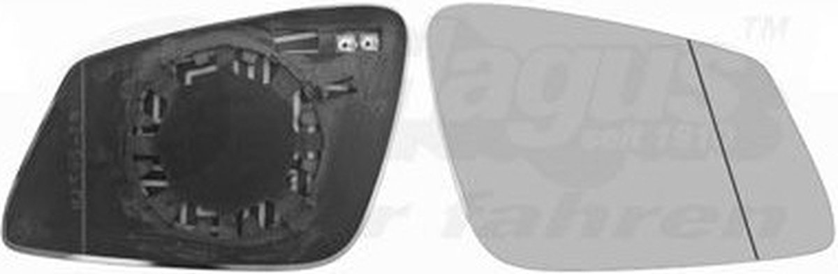 VanWezel 0617838 - Miroir rétroviseur droit pour Bmw 5 f10/f11 de 03/2010 à 2017