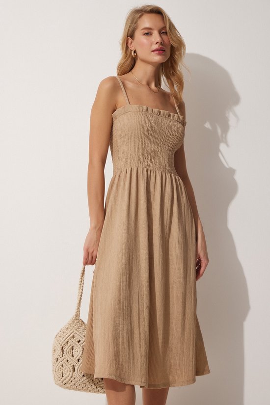 Shayla katoenen zomerjurk met straps en bloesemprint voor dames | Circle Of Trust official webshop Shayla katoenen zomerjurk met straps en bloesemprint voor dames | Circle Of Trust official webshop