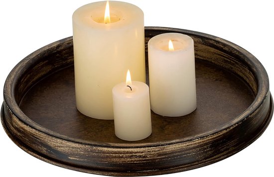Decoratieve schaal set van 2 goud DURIAN