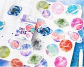 Planeten Stickers - Set van 45 - Planner Agenda Stickers - Scrapbookdecoraties - Bujo Stickers - Geschikt voor Volwassenen en Kinderen
