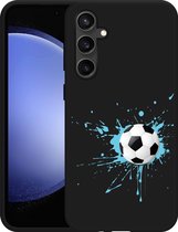 Cazy Hoesje Zwart geschikt voor Samsung Galaxy S23 FE Soccer Ball