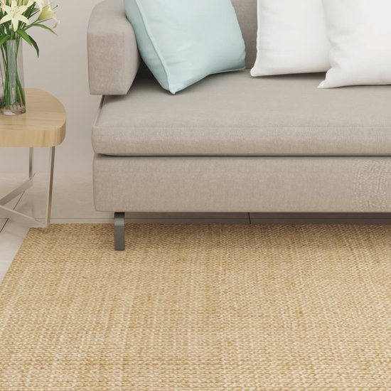 The Living Store Sisal Vloerkleed - 80x300 cm - 100% sisal - Anti-slip