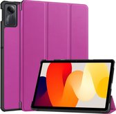 Case2go - Tablet hoes geschikt voor Xiaomi Redmi SE (2023) - Tri-fold Case - Auto/Wake functie - Paars