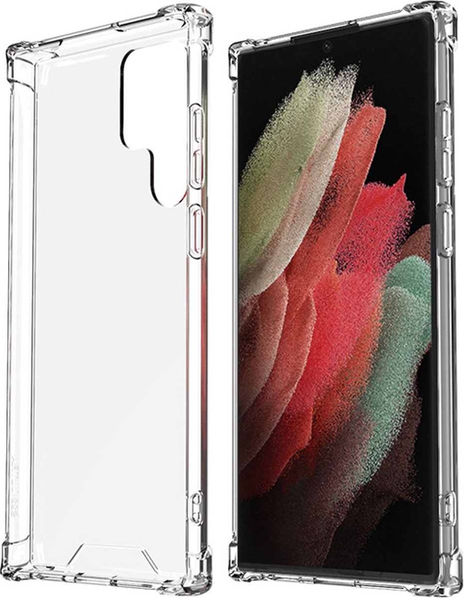 Fonu Stevig transparant Geschikt Voor Samsung S22 Ultra hoesje