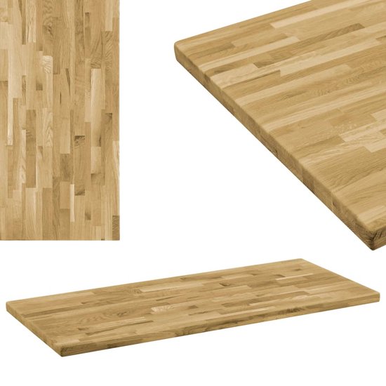 Plateau de table en bois The Living Store - Chêne - 140 x 60 cm - Couleur  bois naturel | bol