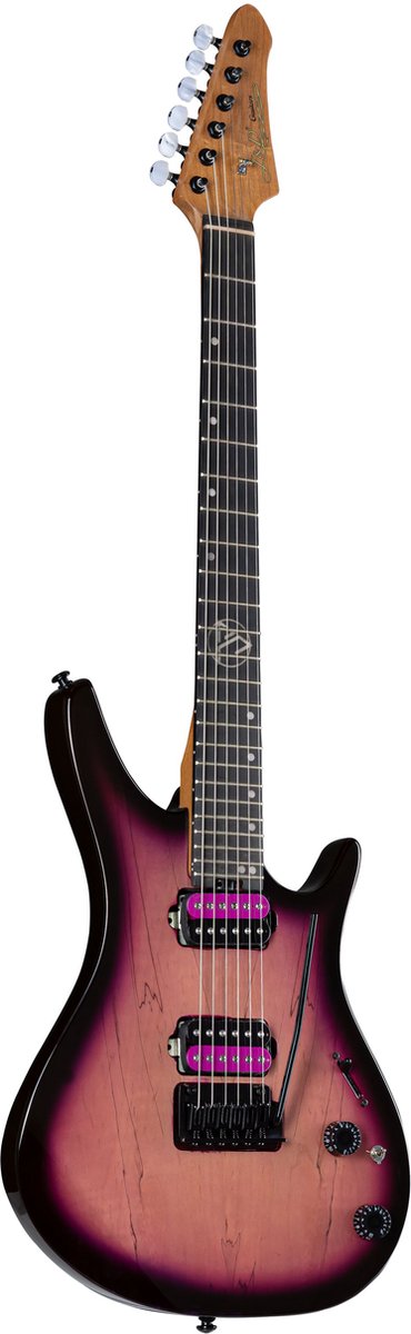 J & D DX-100DM Plum Burst - ST-Style elektrische gitaar