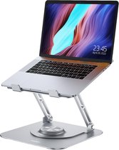 Sounix Laptop standaard - 360* Draaibaar - Universeel 10 tot 17 inch - Aluminium - Alle laptops- Ergonomisch - Donkergrijs