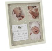 Collage baby fotolijst creme met sterretjes van Bambino by Juliana