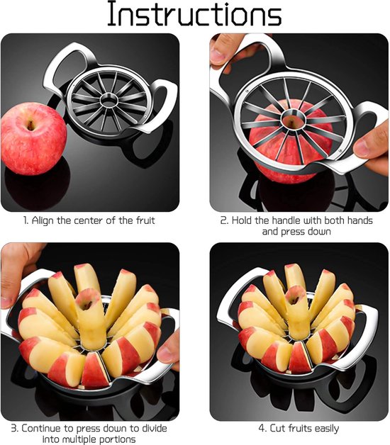 TRANCHEUSE de Pomme Poire Coupe Pomme Acier Inoxydable Outil aide à la  cuisine