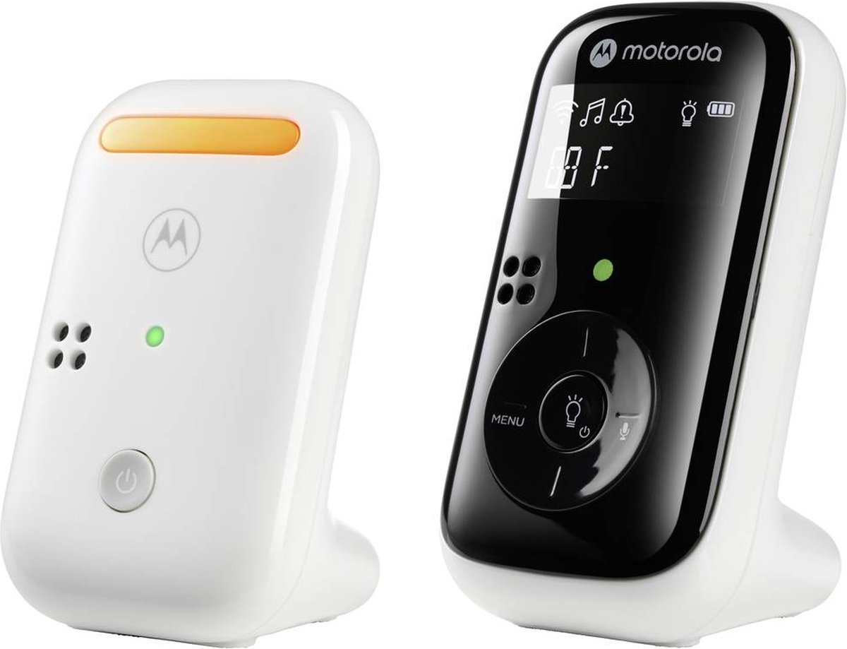Afbeelding 2 van Motorola Baby Monitor PIP11 - 300m Bereik - Tweewegcommunicatie - Incl. Nachtlampje en Slaapliedjes - Wit