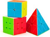 Speed Cube Set 3 in 1 - Magic Cube - Kubus - Moyu Cube - Pyraminx - Breinbrekers voor Volwassenen en Kinderen