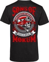 T-shirt Sons Of Mokum | Kerstcadeau | Cadeau voor man | Vaderdag | Zwart | maat 4XL