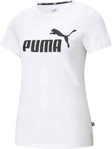 Puma - ESS Logo Tee - Wit Damessshirt-XXL
