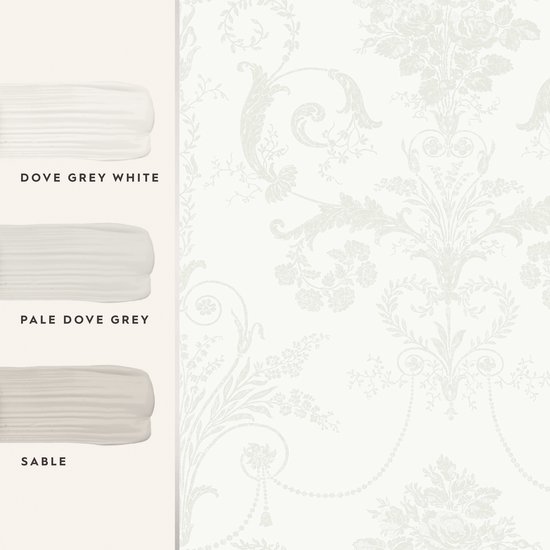 Laura Ashley - Papier peint intissé - Josette White - Papier peint non tissé