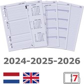 Kalpa 6217-24-25-26 Personal Organizer Agenda Vulling 1 Week per 2 Paginas NL EN 2024-25-26