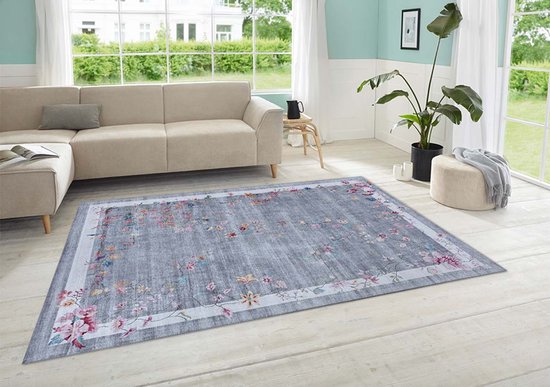 Oosters vloerkleed Gloriosa - grijs 200x290 cm