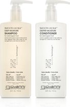 Giovanni Cosmetics - Smooth as Silk Value Size Set - Shampoo + Conditioner 2x 710 ml