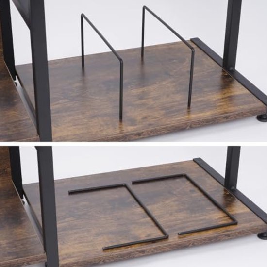 OUUTMEE 3-traps platenspelerrek, vinyl platenspeler standaard