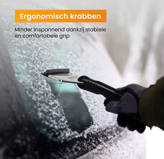 R2B Stevige IJskrabber auto - Extra breed - RVS & Gehard kunststof - Ruitenkrabber auto - Glaskrabber - Glasschraper - Autoaccessoires