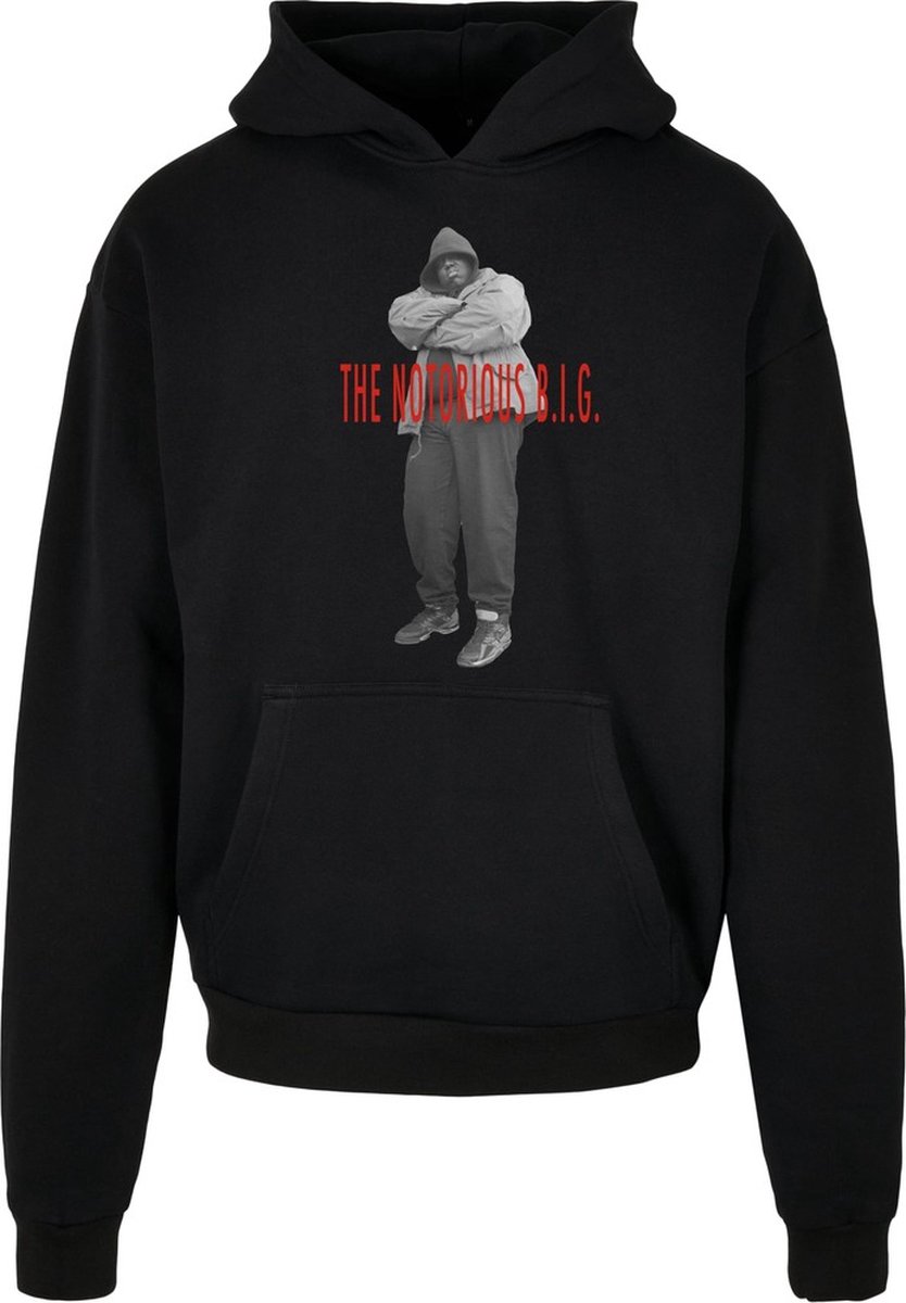 Mister Tee Biggie Smalls Concrete Heavy Oversize Hoodie/trui XXL Zwart
