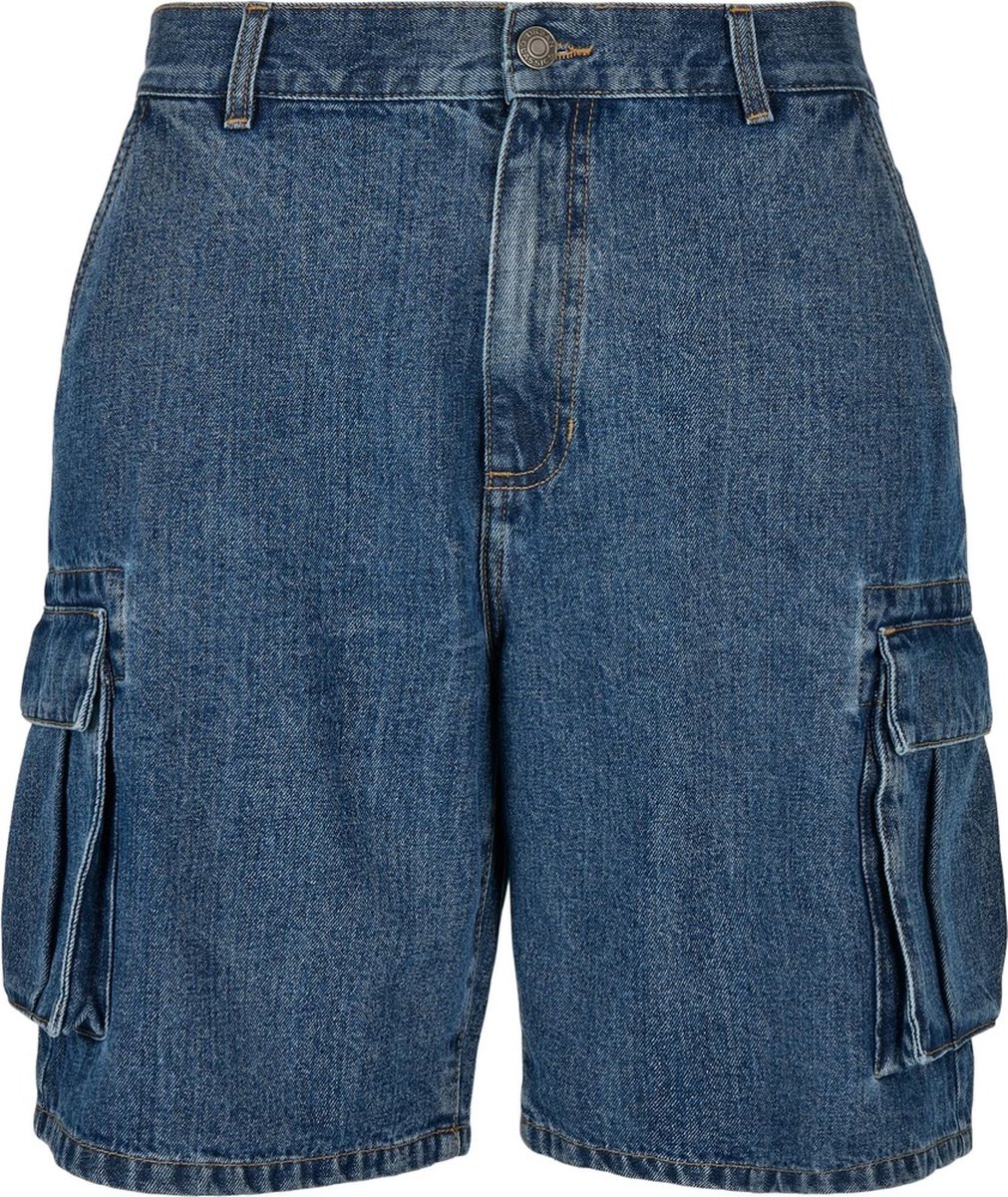 Urban Classics Organic Cargo Korte broek Taille 33 inch Blauw