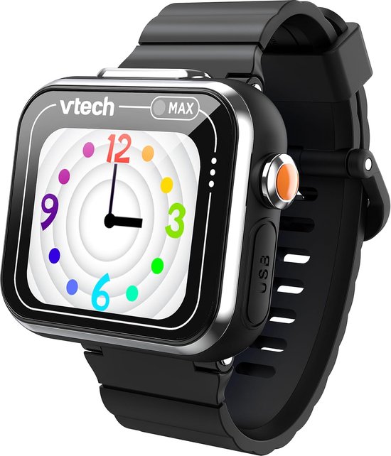 VTech KidiZoom 80-531674 Montre Smart MAX Zwart - Amusant et apprentissage  au poignet