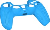 Siliconen Softcase Cover geschikt voor Playstation 5 DualSense Controller - Joystick | Compleet 360 graden Anti-Slip beschermhoes- case- skin - behuizing | Blauw TP5-0541
