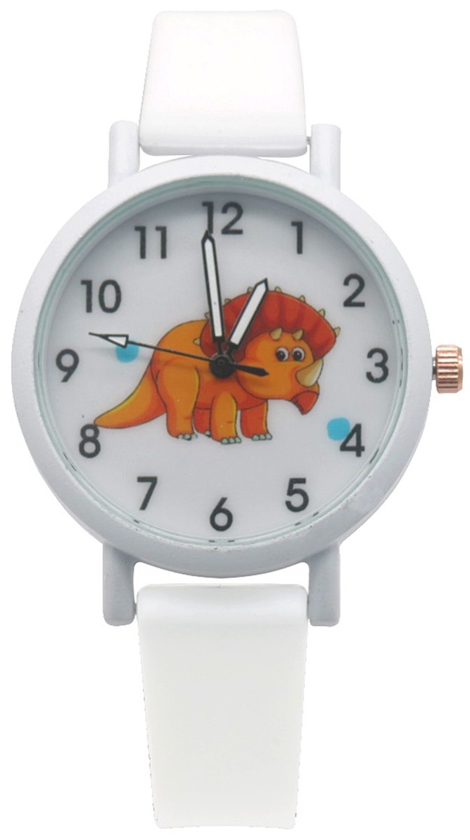Horloge voor Kinderen - Dino - Kast 34 mm - Wit