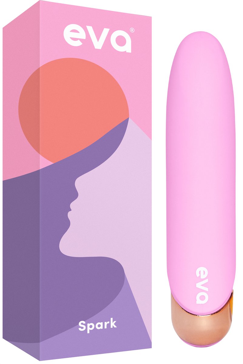 Eva® Spark - Krachtige Mini Bullet Vibrator - Clitoris Stimulator - Vibrators voor vrouwen & koppels - Fluisterstil & Discreet Bezorgde - Sex toys voor vrouwen - Cadeau voor Vrouw - Erotiek - Seksspeeltjes - Blossom Edition