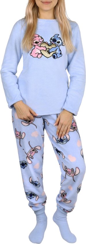 Stitch en Andzia Disney Geschenkset: Damespyjama + Sokken, Pyjama met Lange Broek