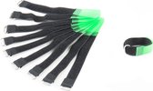 MUSIC STORE kabel klitteband groen 16cm, 10er Set - Kabelbinding
