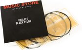 MUSIC STORE Ukulele Strings Black Nylon - Snaren