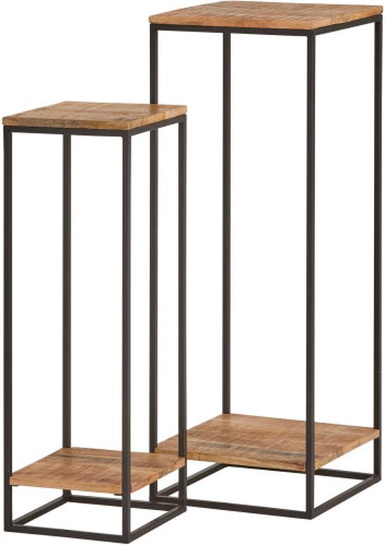 Tv-meubel van massief mangohout en rotan 145 cm - Eetkamer / Buffet & dressoir