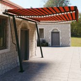 The Living Store Luifel - Automatisch uitschuifbaar - Polyester - 450 x 300 cm - Antraciet