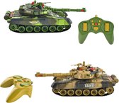 Ariko XXL Tanks radiocommandés Duo Tank Battle 2,4 Ghz - Batterie incluse - 4 piles AA incluses