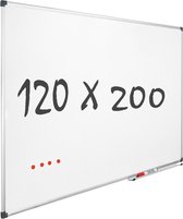 IVOL Whiteboard 120x200cm - Magnetisch - Gelakt staal - Met montagemateriaal