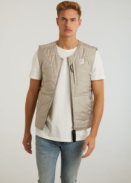 Chasin' Jas Gilet Audius Vest Beige Maat L