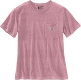 Carhartt Damen Workw Pocket S/S T-Shirt Foxglove Snow Heather-XL